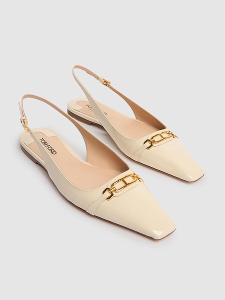 5mm Patent leather slingbacks