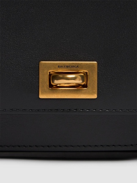 Small Bel Air leather clutch w/ strap