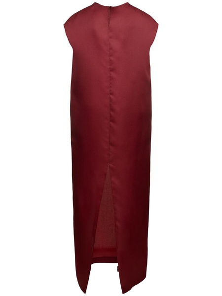 Lohan silk satin long dress