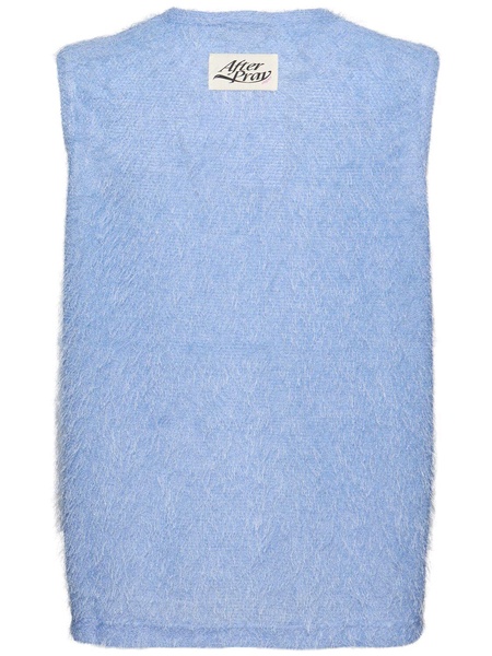 Hairy knit vest