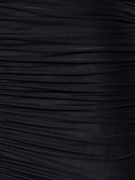 Nicola gathered stretch jersey minidress