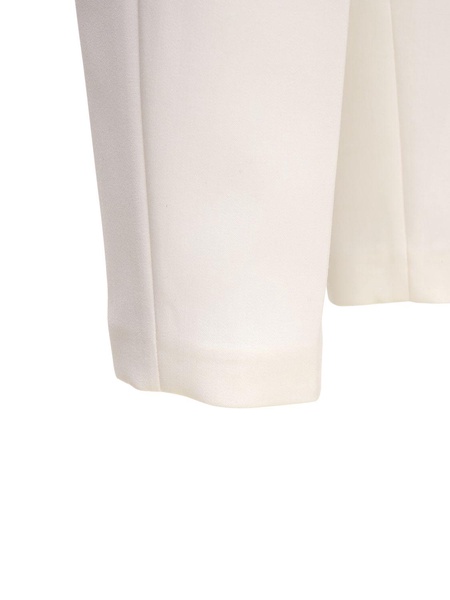 Wool & silk straight leg pants