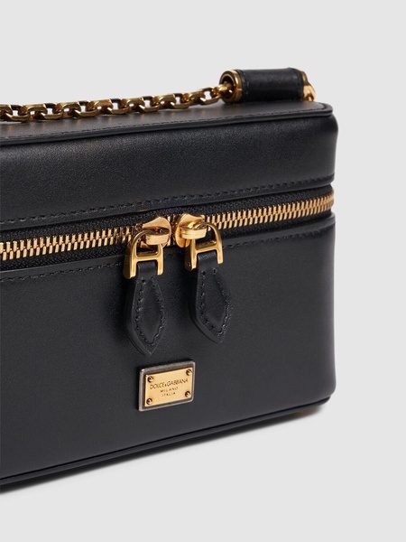 Small leather vanity case