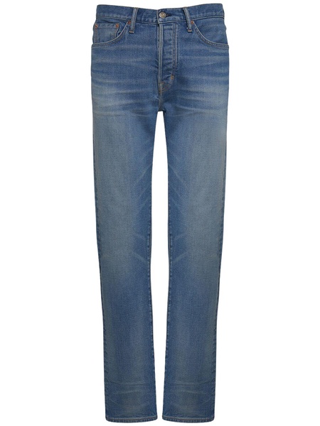 Broken denim twill jeans