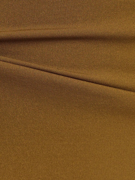 Viscose jersey high rise midi skirt