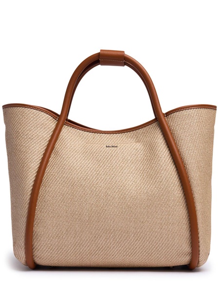 M Summer Marin raffia effect tote bag