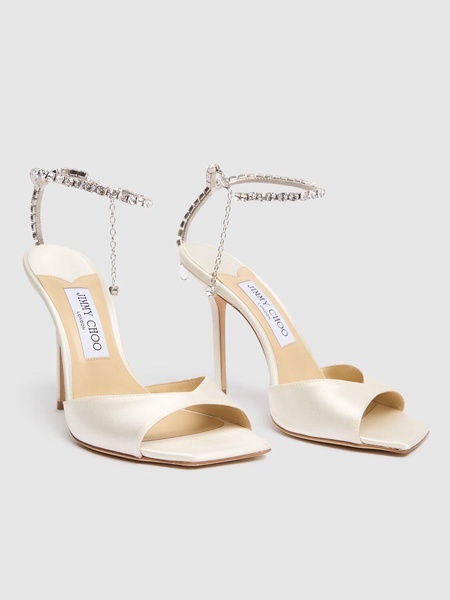 100mm Saeda satin sandals