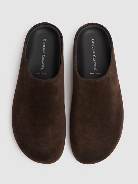 Babouche suede mules