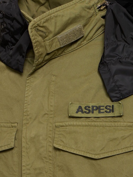 Unlined cotton gabardine filed jacket