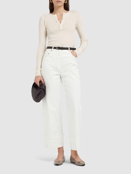 Cervia denim mid-waist cropped jeans