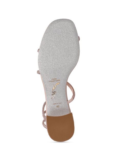 35mm Embellished satin sandals