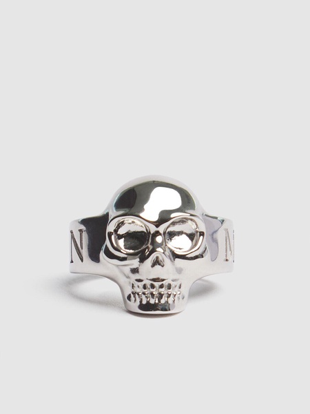 Skull brass ring