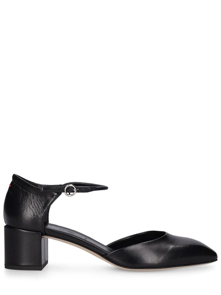 45mm Magda nappa leather heels