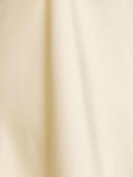 Flared satin long skirt