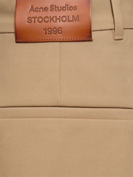 Plass cotton twill wide pants