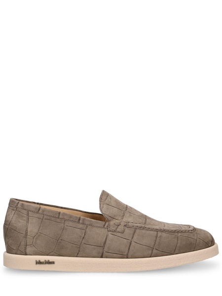 10mm Cocco print leather loafers