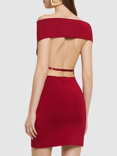 La Robe Cubista rib knit mini dress
