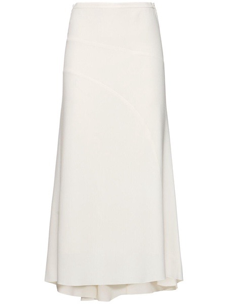 Spiral seam fine ribbed skirt