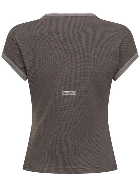 Emrie waffle weave cotton t-shirt
