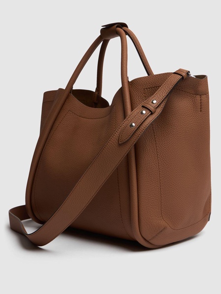 Large Marin drummed leather bag