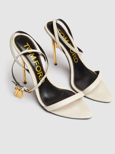 105mm Padlock leather sandals