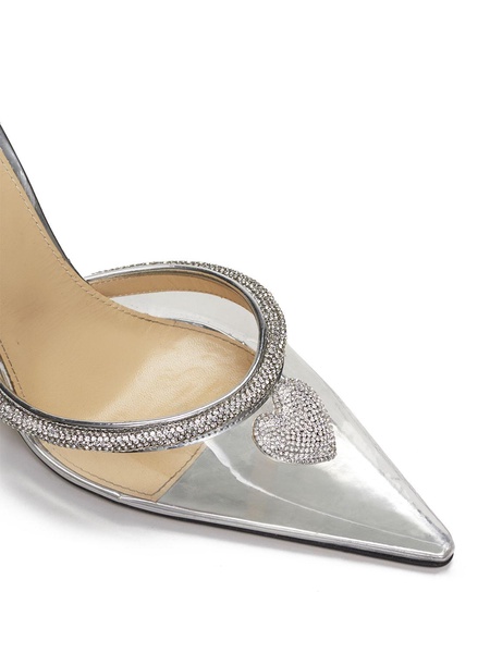 100mm Georgia embellished PVC pumps