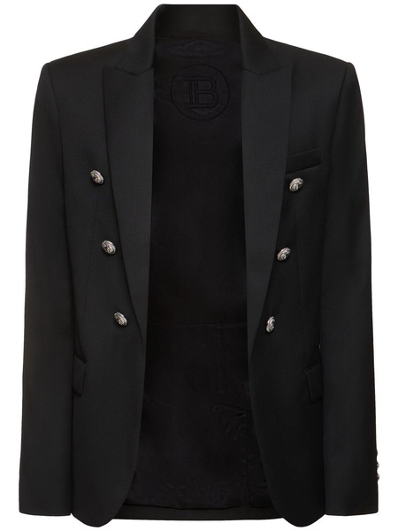 Wool single breasted blazer