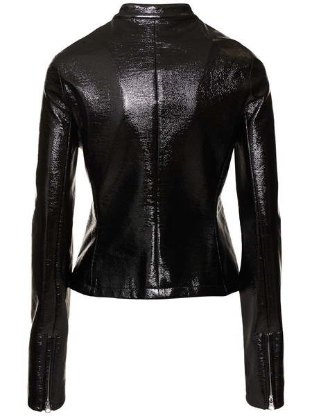 City vinyl jacket w/ zip