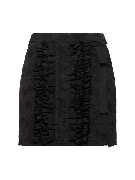 Ruffled mini skirt