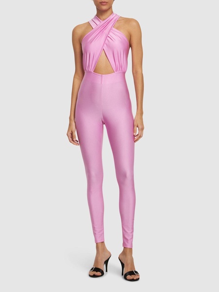Hola shiny stretch lycra jumpsuit