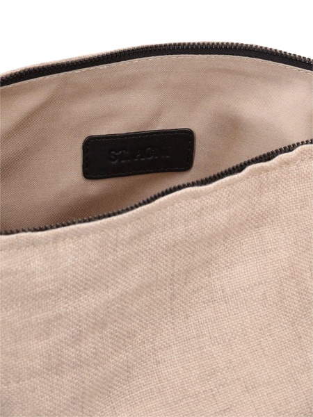 LVR Exclusive Small linen Crescent bag
