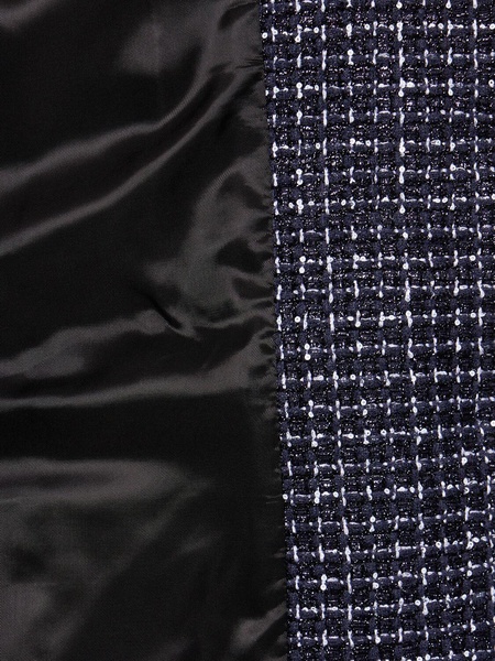 Oversized sequined tweed jacket