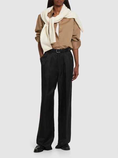 Carrie wide linen blend pants