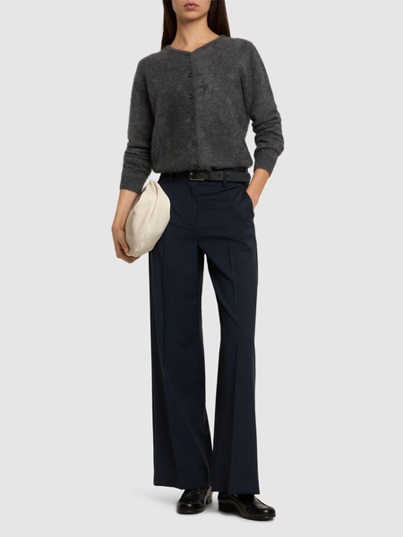 Visivo stretch wool wide pants