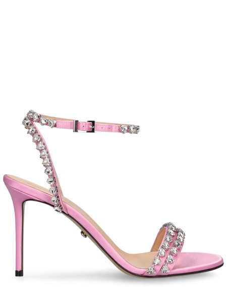 95mm Audrey satin sandals