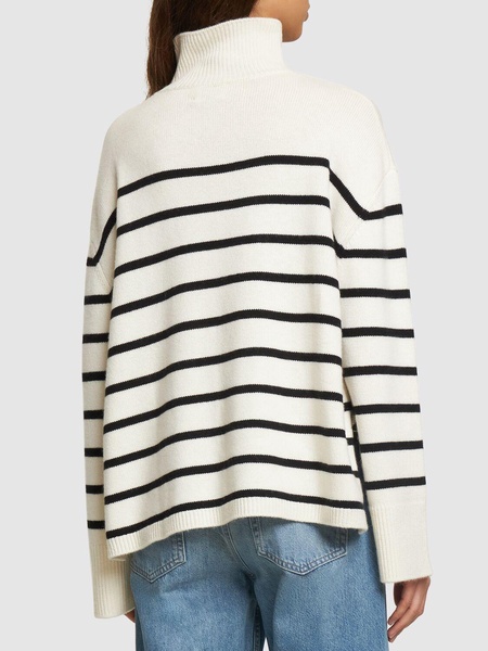 Courtney striped wool cashmere sweater