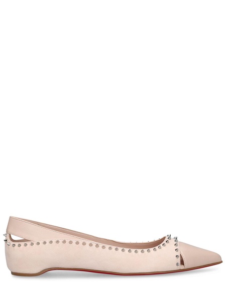 Duvettina leather ballerina flats