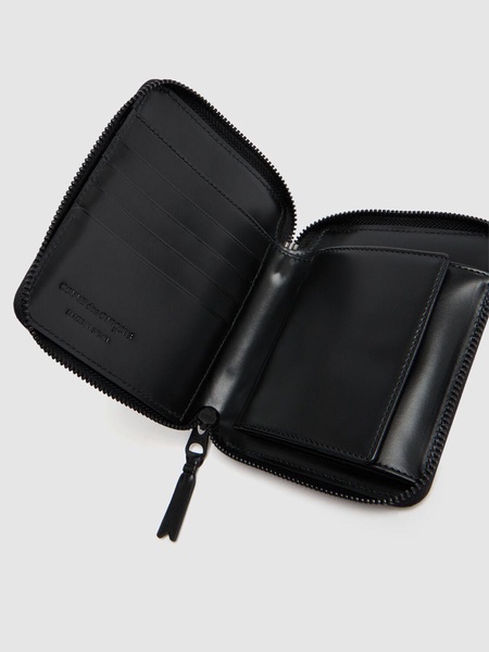 Leather zip wallet
