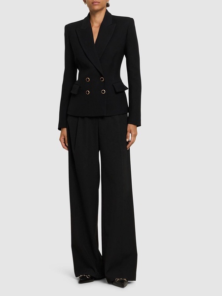 Wool double breasted blazer