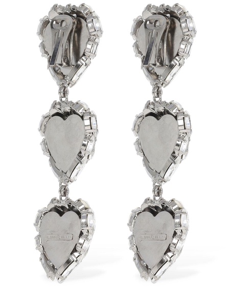 Crystal hearts earrings