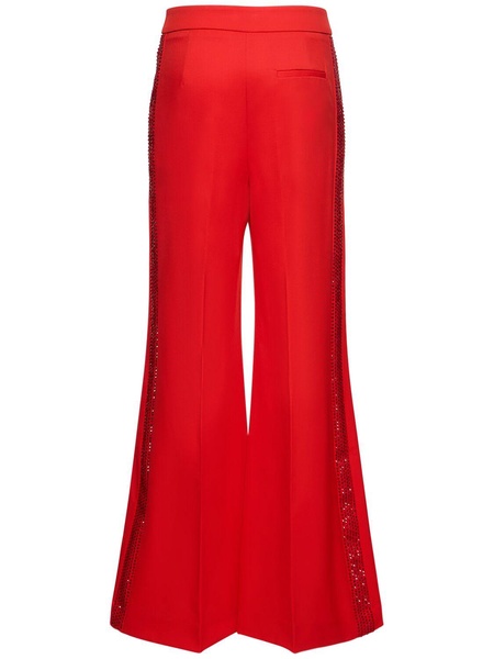 Embellished wool pants