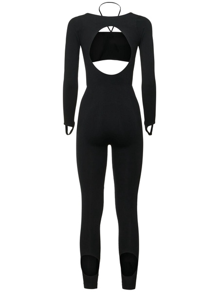 Sculpting jersey cut-out jumpsuit
