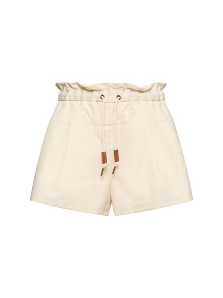Cotton blend shorts