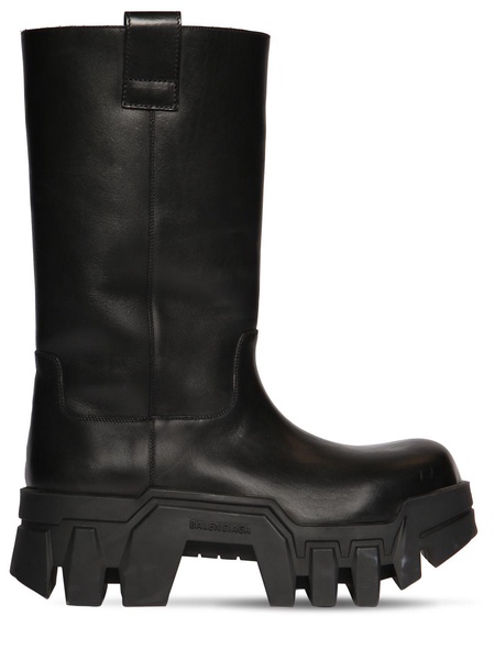 80mm Bulldozer leather combat boots