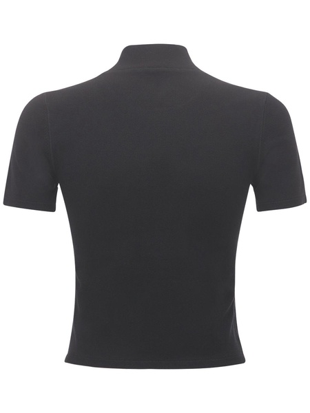 Logo patch stretch jersey t-shirt
