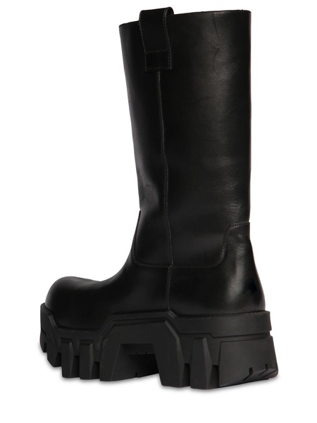 80mm Bulldozer leather combat boots