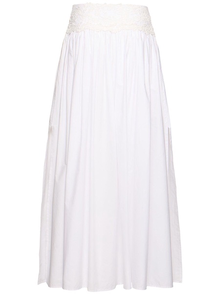 Cotton long skirt