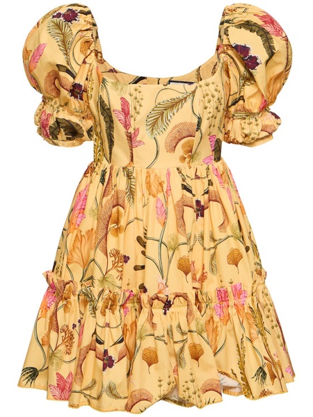Alaria Habitat printed cotton mini dress
