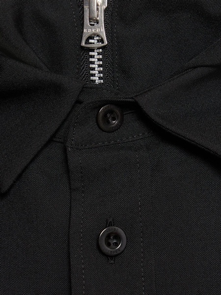 Suiting wool blend hoodie