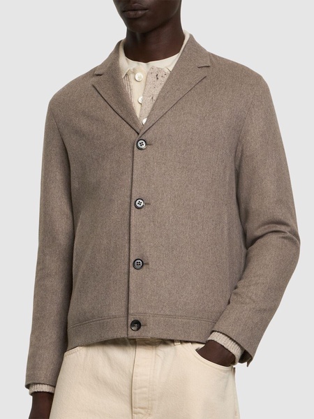 Wool & cashmere deconstructed blazer